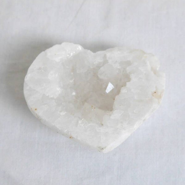 Bergkristal geode hart
