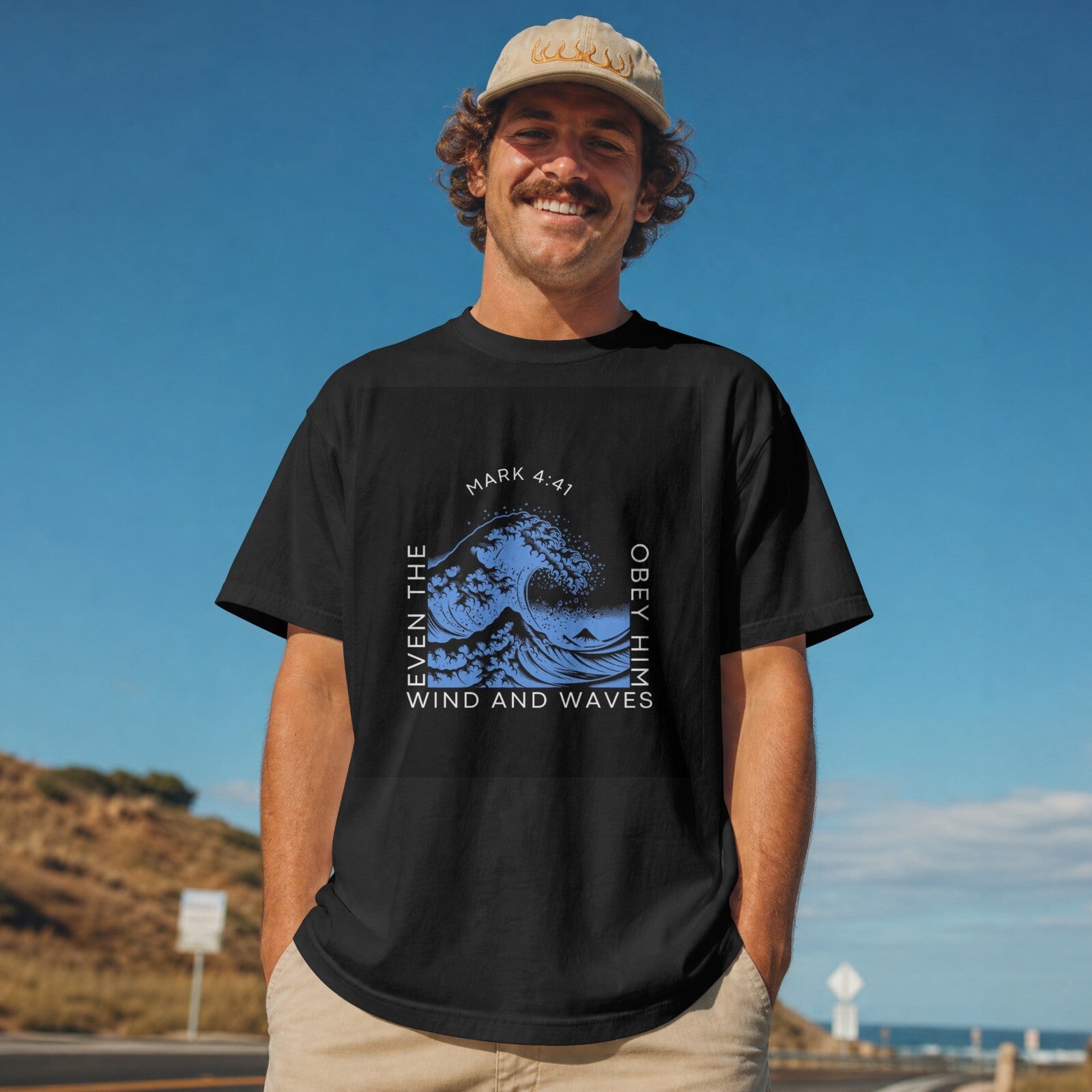 SHIRT EVEN THE WIND AND WAVES OBEY HIM