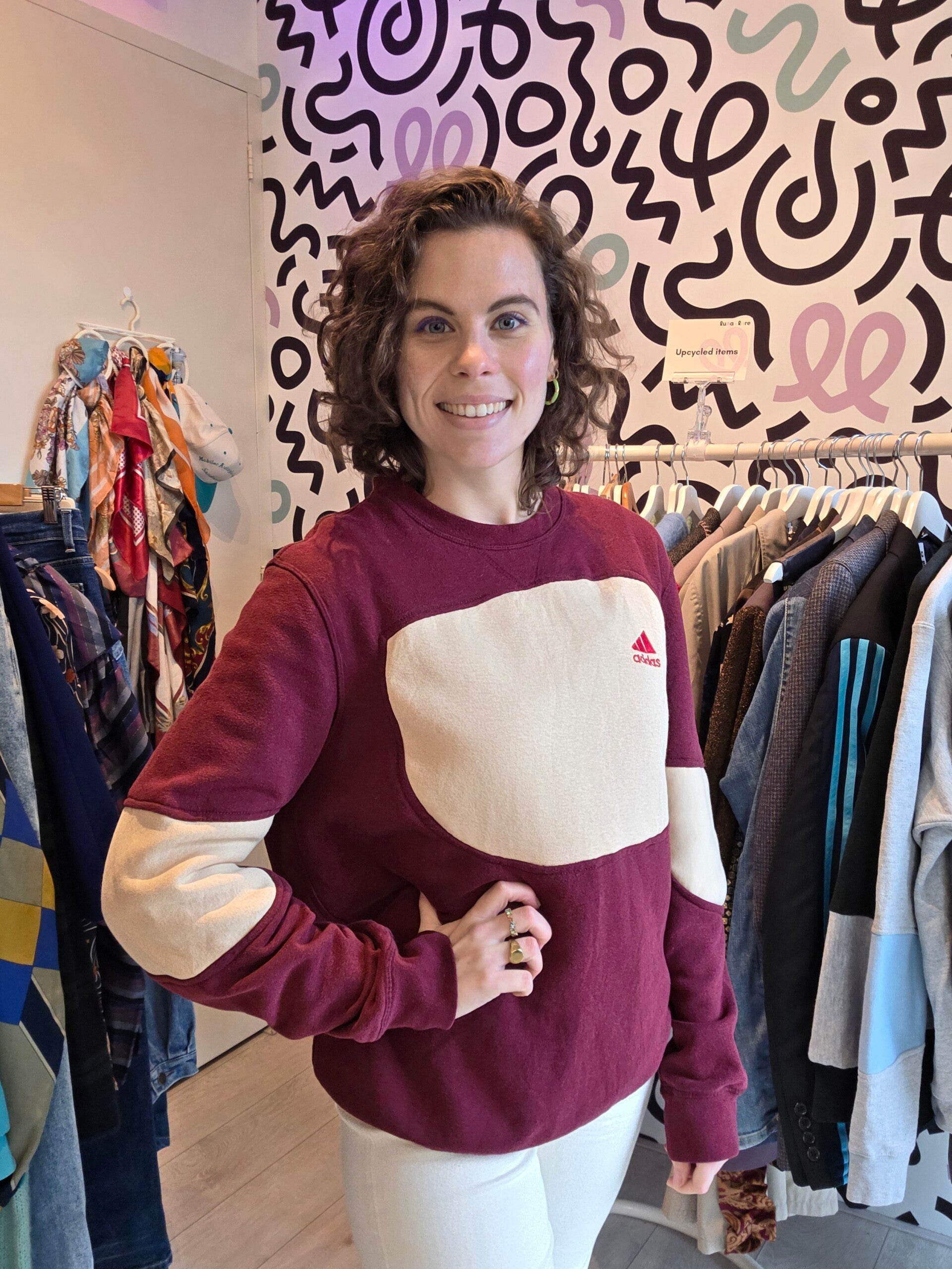 Reworked Adidas sweater