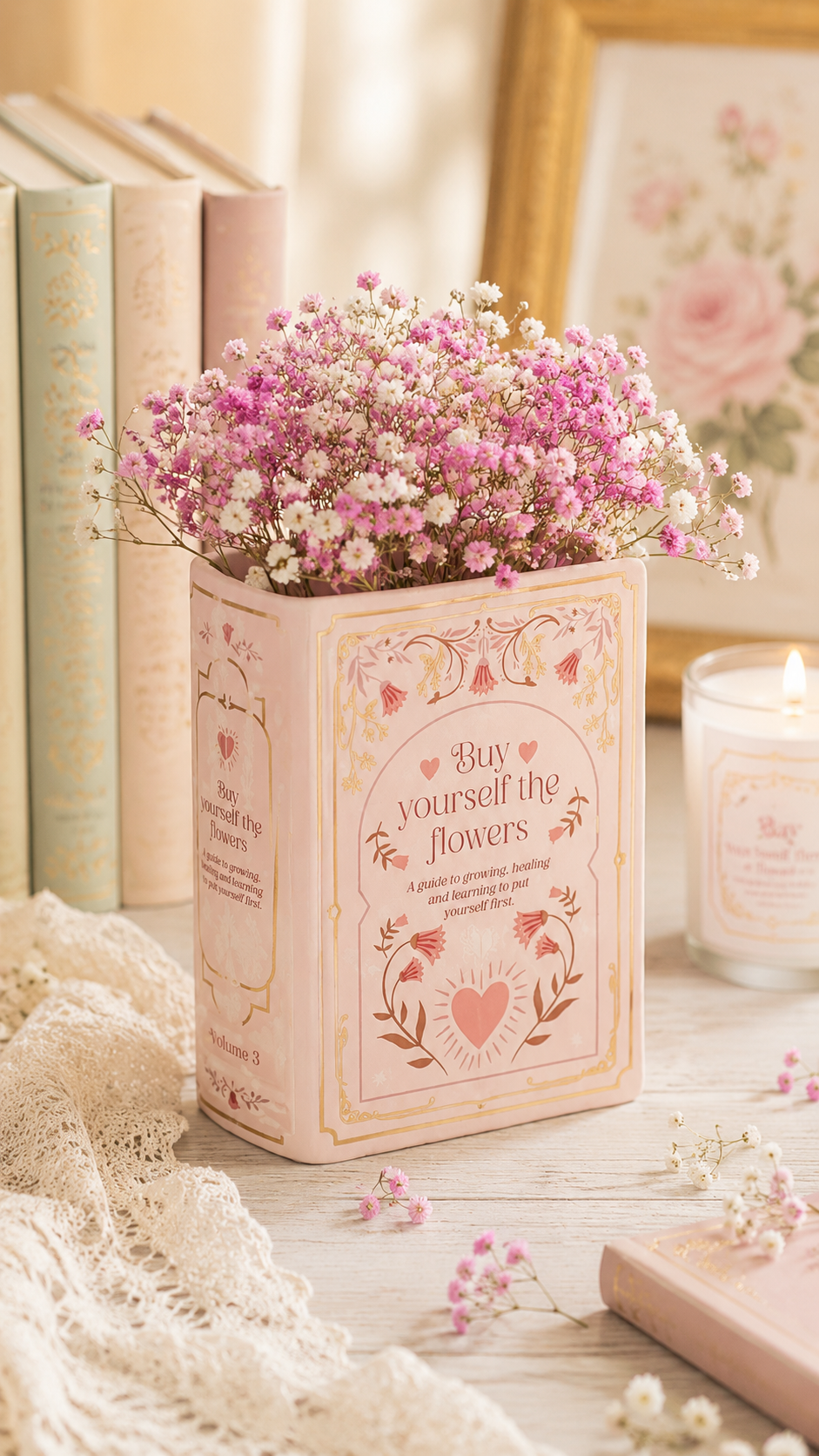 Vase forme livre