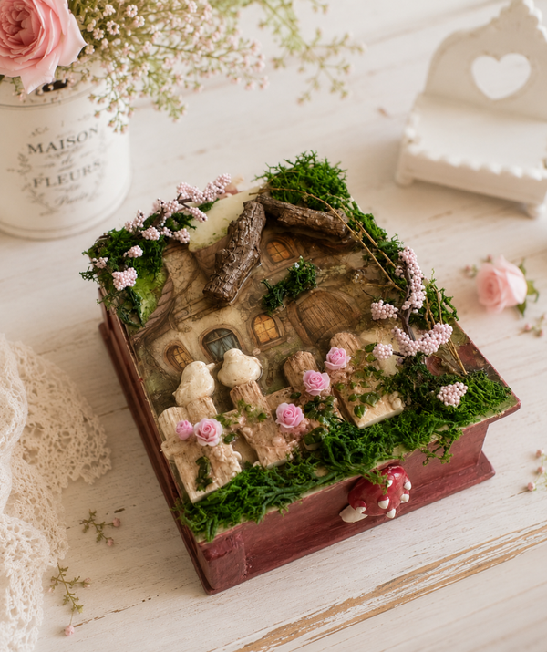 Boîte faux livre , Collection Cottage Fleuri 🌸