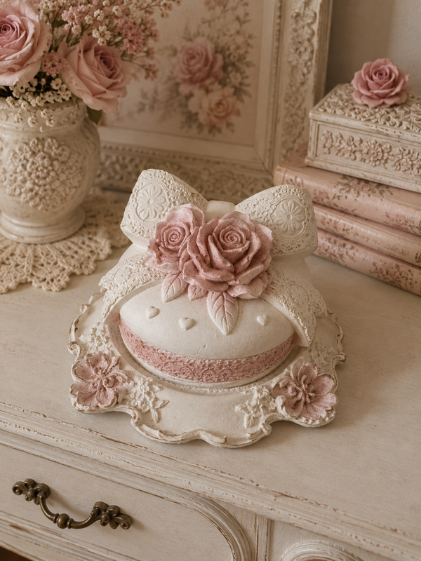 Macaron décoratif romantique 🌸🕊️