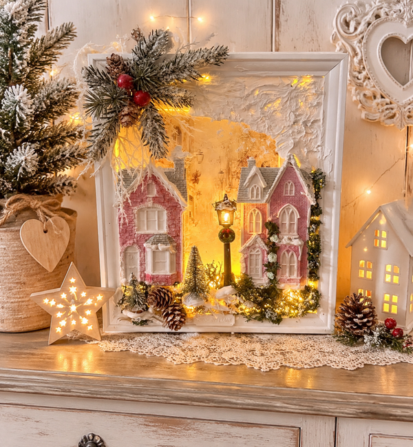 Cadre le village de Noël