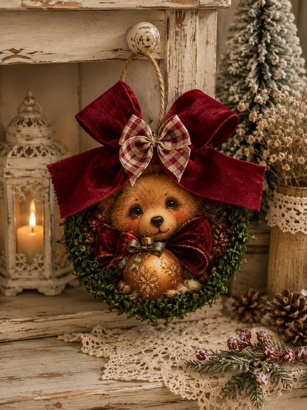 Suspension – Le Petit Ours de Noël 🧸