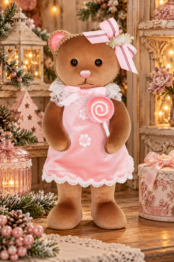 Mademoiselle Oursonne – Douceur Sucrée 🎀🍭