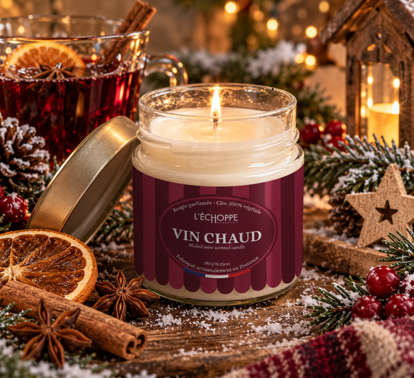 Bougie parfumée « Vin Chaud » – Édition Hiver