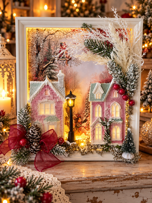 Cadre Le village enchanté de Noël