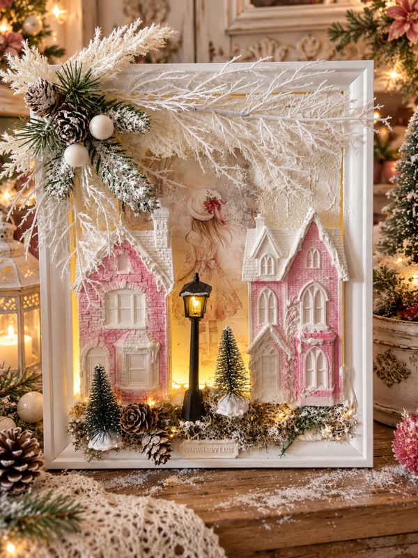 Cadre Une fenêtre ouverte sur la magie de Noël… 🏠Elisabeth