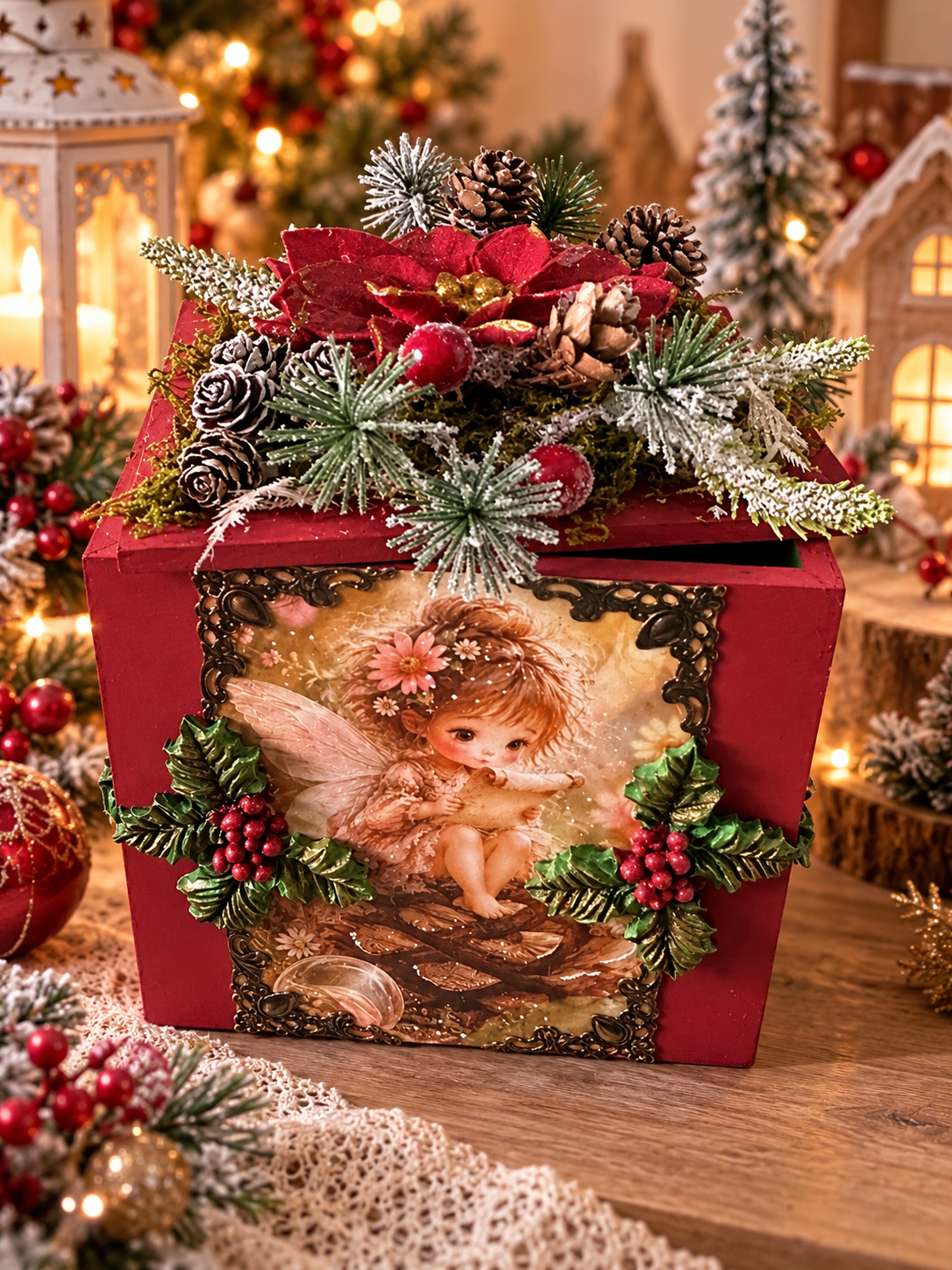 Boîte la fée de Noël