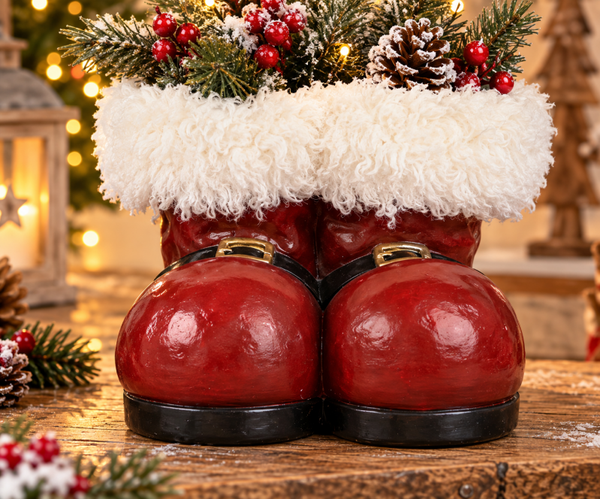 Les Bottes du Père Noël – Cache-pot en céramique