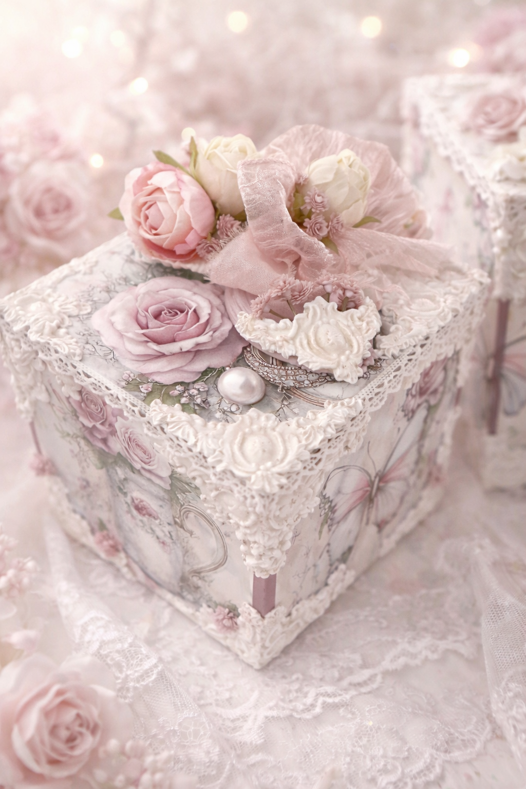 Rêverie Féline aux Roses Poudrées ✨