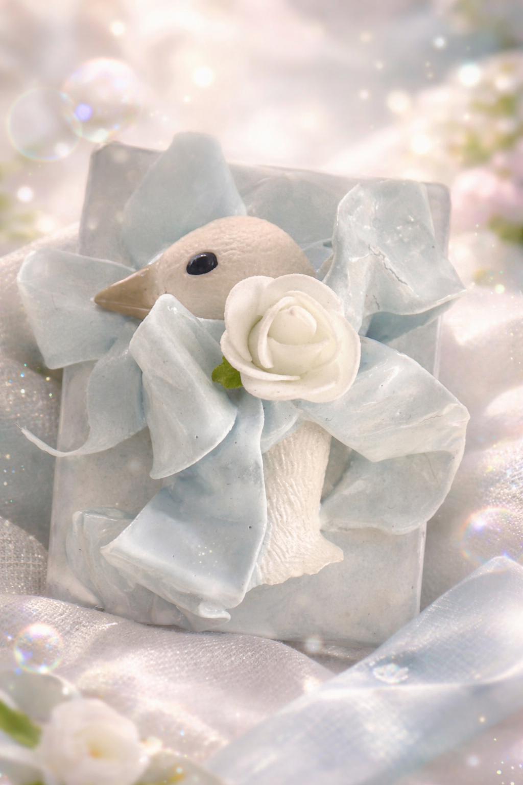 Tendresse Céleste – Petite Oie & Rose Blanche