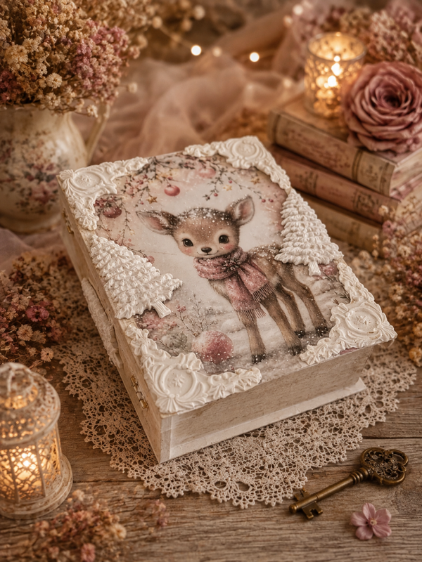 La petite biche des Neiges – Boîte Faux Livre ❄️🦌