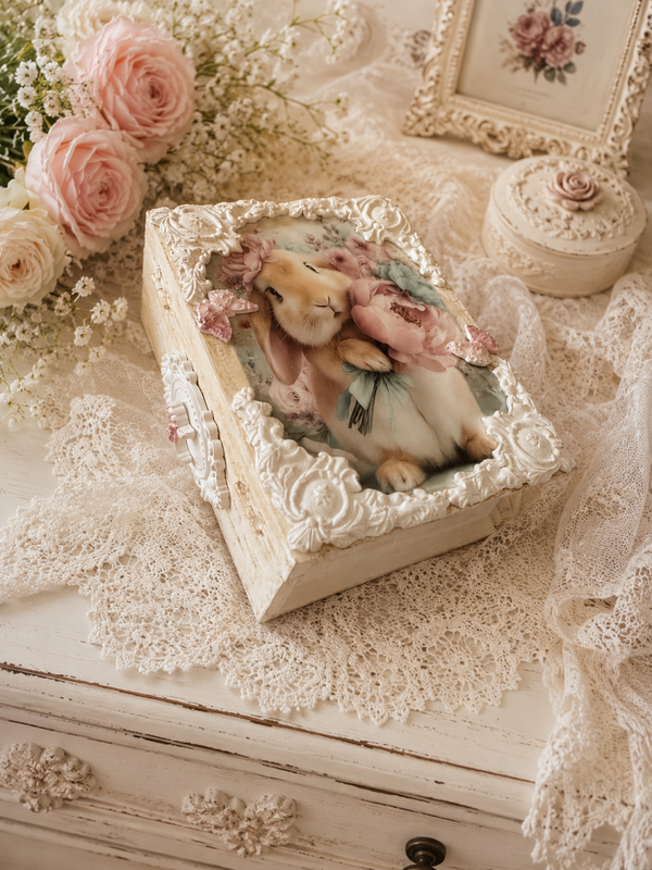 Boîte Faux Livre – Collection Douceur Printanière 🌸