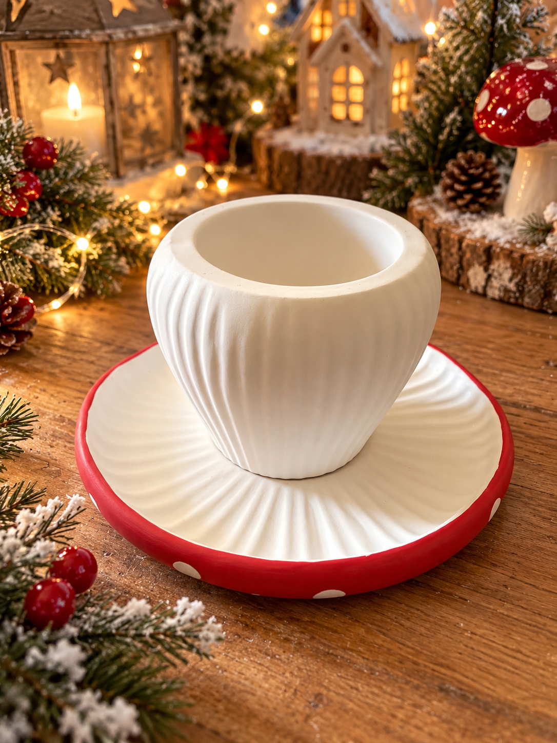 Le petit pot champignon de Noël