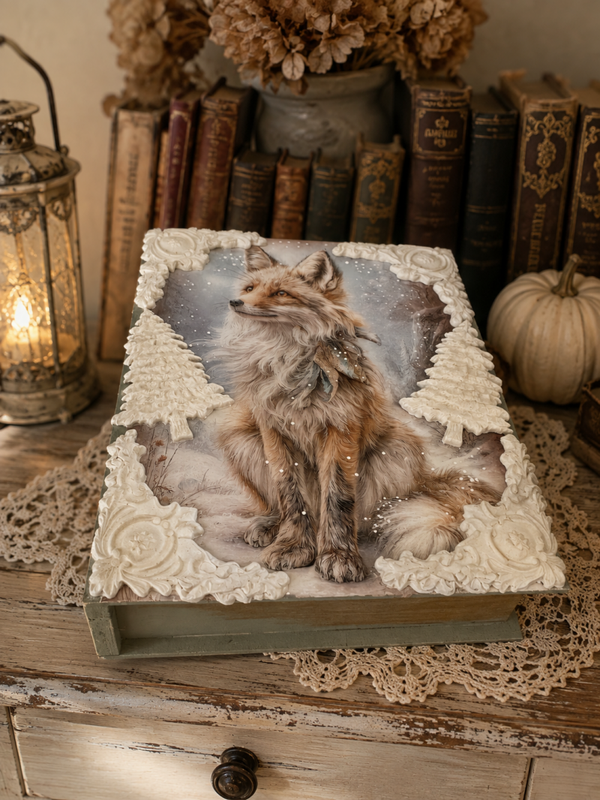 Boîte Faux Livre – Le Renard des Neiges ❄️