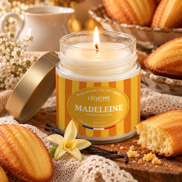 Bougie parfumée Madeleine – 180 g ✨