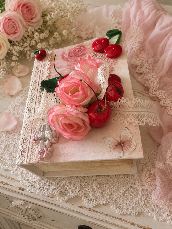 Boîte Faux Livre – Collection Le Temps des Cerises 🍒
