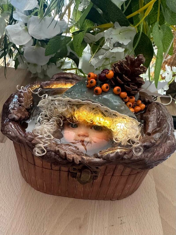 Boîte à LED , la petite  gardienne des bois ✨