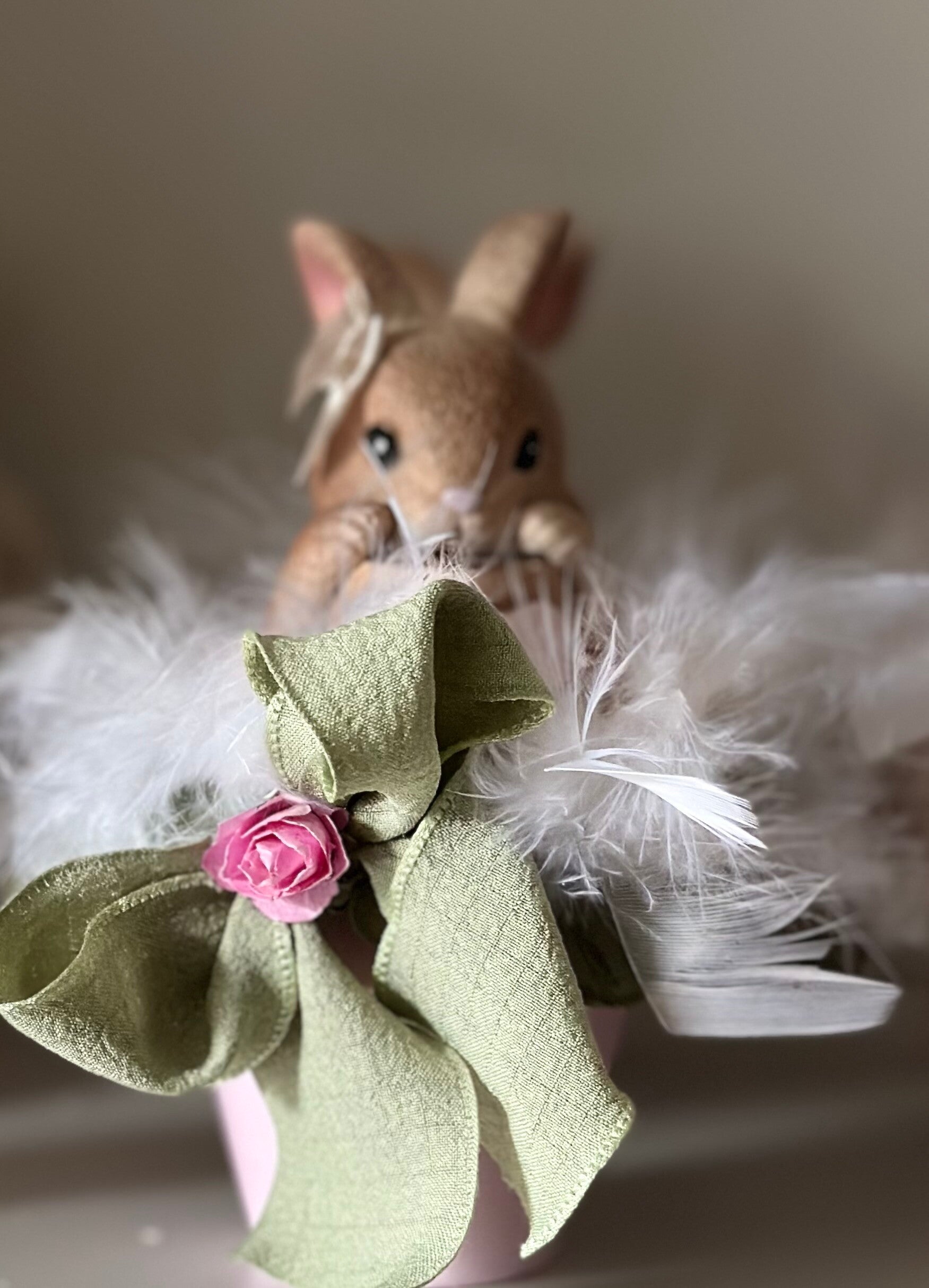 Lapin décoratif dans son pot