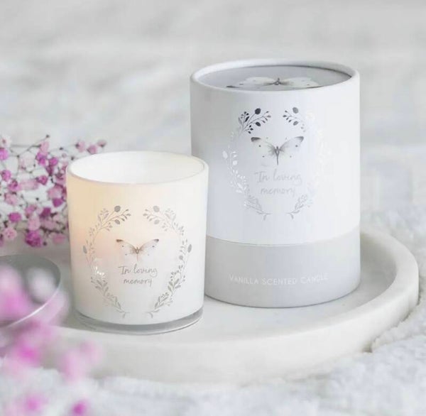 Bougie papillon vanille