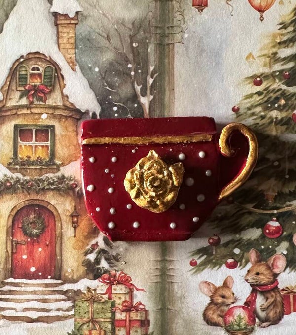 Magnet noël de la souris ( collection tasse)