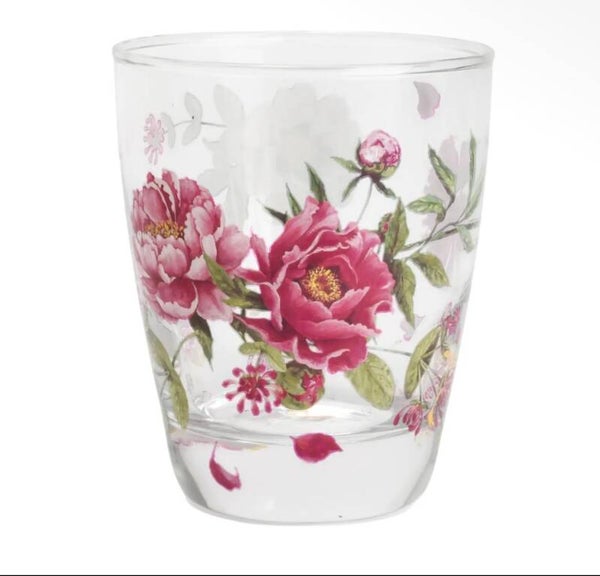 Verre fleuri – Jardin Romantique