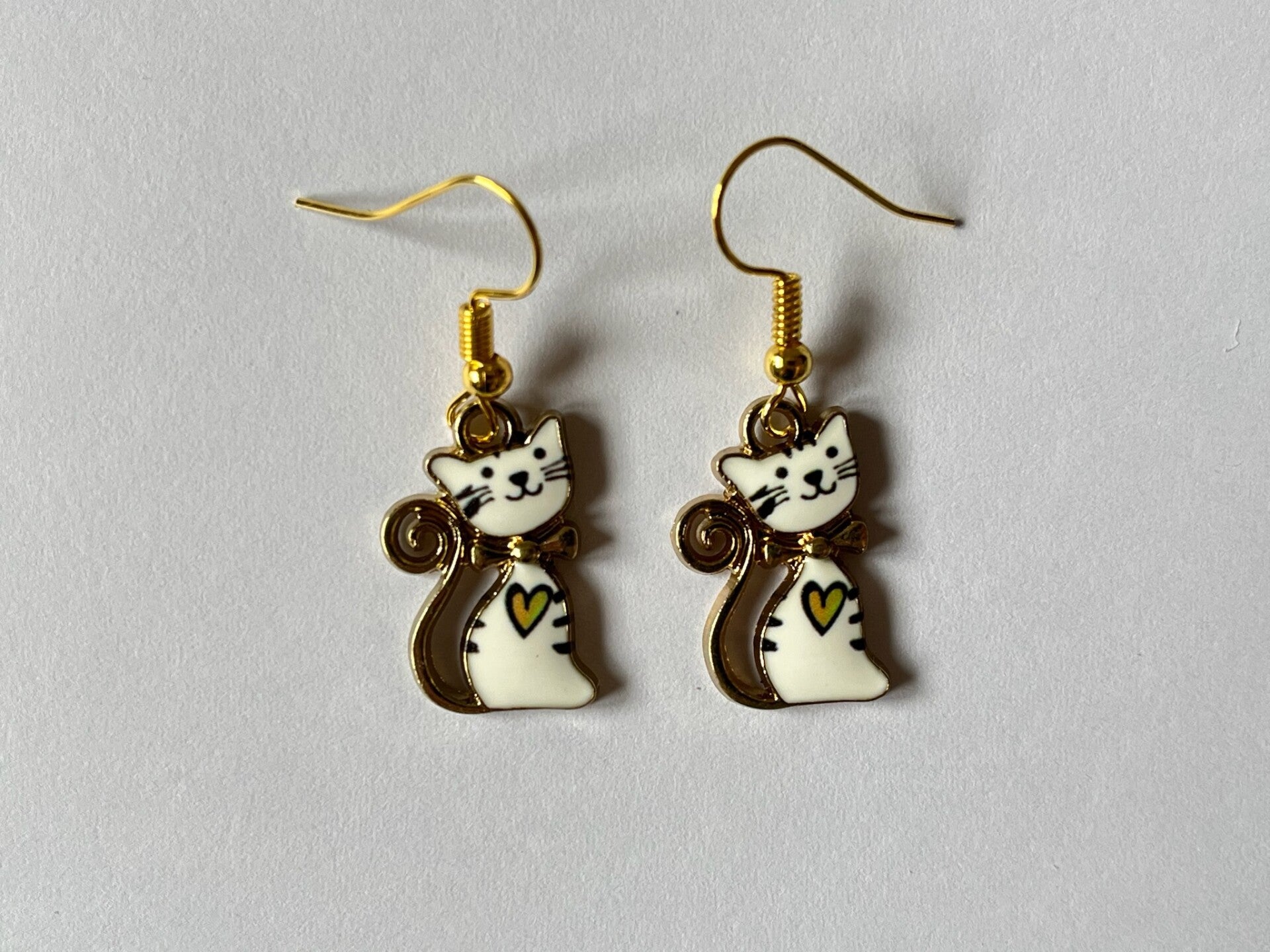 PD-REF8034-(6.00€)- Une Paire BO à Crochet - Thème Animal Chat