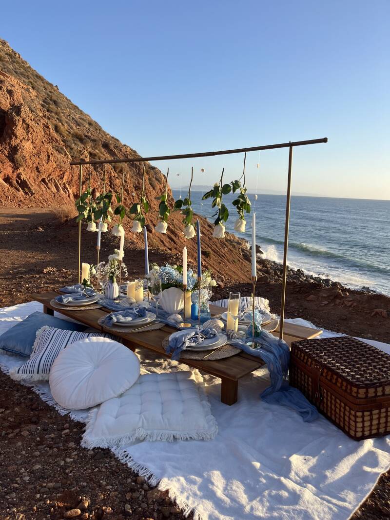 Picnic en la playa exclusivo