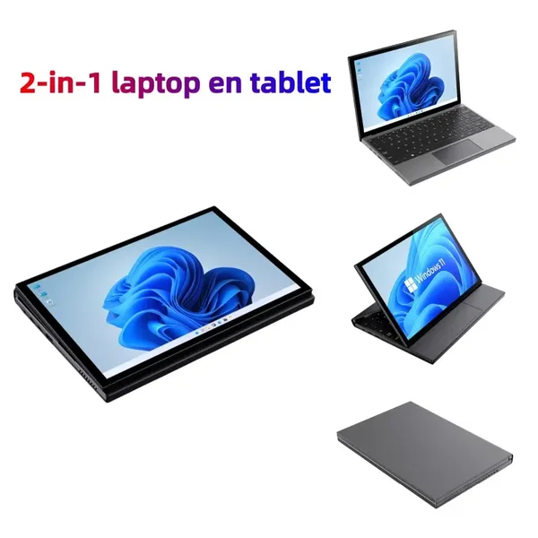 11" Tablet Laptop 2-in-1, 16GB RAM 1TB SSD, Touchscreen, Draagbaar voor Onderweg