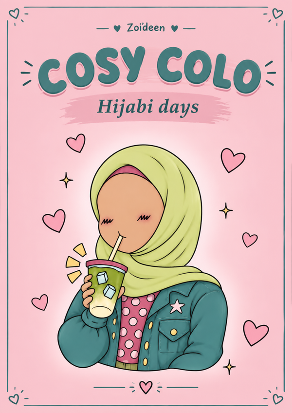 PDF de 5 coloriages Cosy colo « Hijabi days »