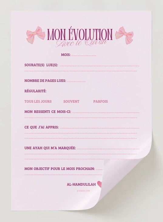 Mon évolution - Avec le Qur’an