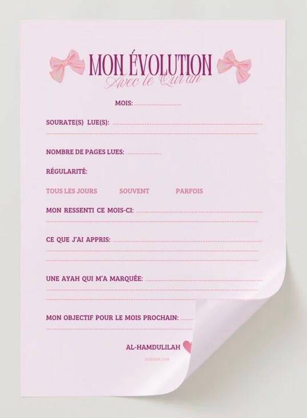 Mon évolution - Avec le Qur’an