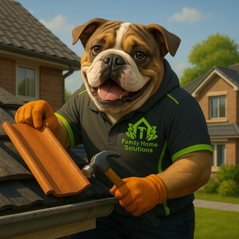 roof tile replacement, leak repairs, and roof maintenance services in Canberra, bulldog mascot, replace broken roof tiles, gutter damage, roof safety inspections, general handyman services across the ACT, roofing professionals near you.