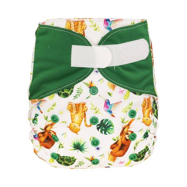 Blümchen overbroekje - one size - luiaard - klittenband