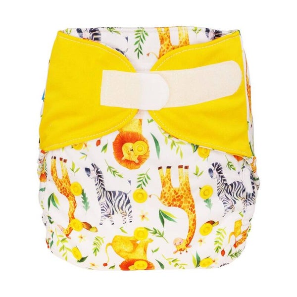 Blümchen overbroekje - one size - Zebra - Klittenband