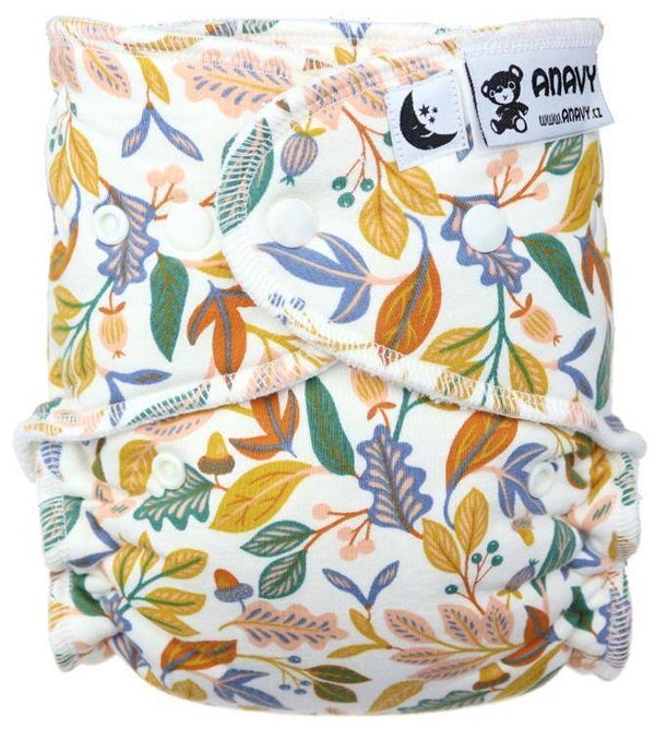 Anavy voorgevormde nachtluier XL/Autumn drukknoopjes