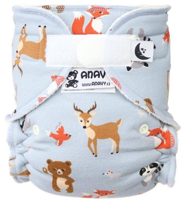 Anavy voorgevormde nachtluier XL/On a maedo klittenband