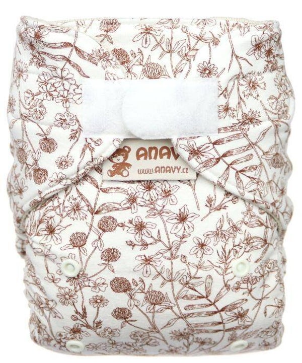 Anavy wollen overbroekje - One size - in a maedow (beige) klittenband