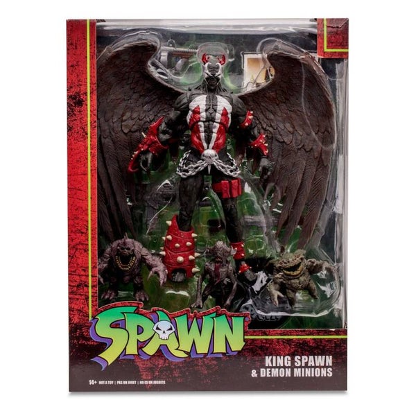 SPAWN MEGAFIG ACTION FIGURE KING SPAWN WITH WINGS AND MINIONS 30CM
