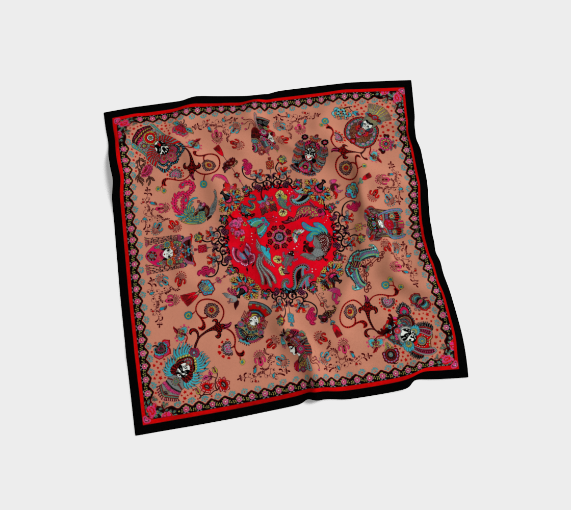 Foulard en soie *Magic China*