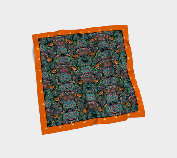 Foulard en soie *Volpe nella Foresta*
