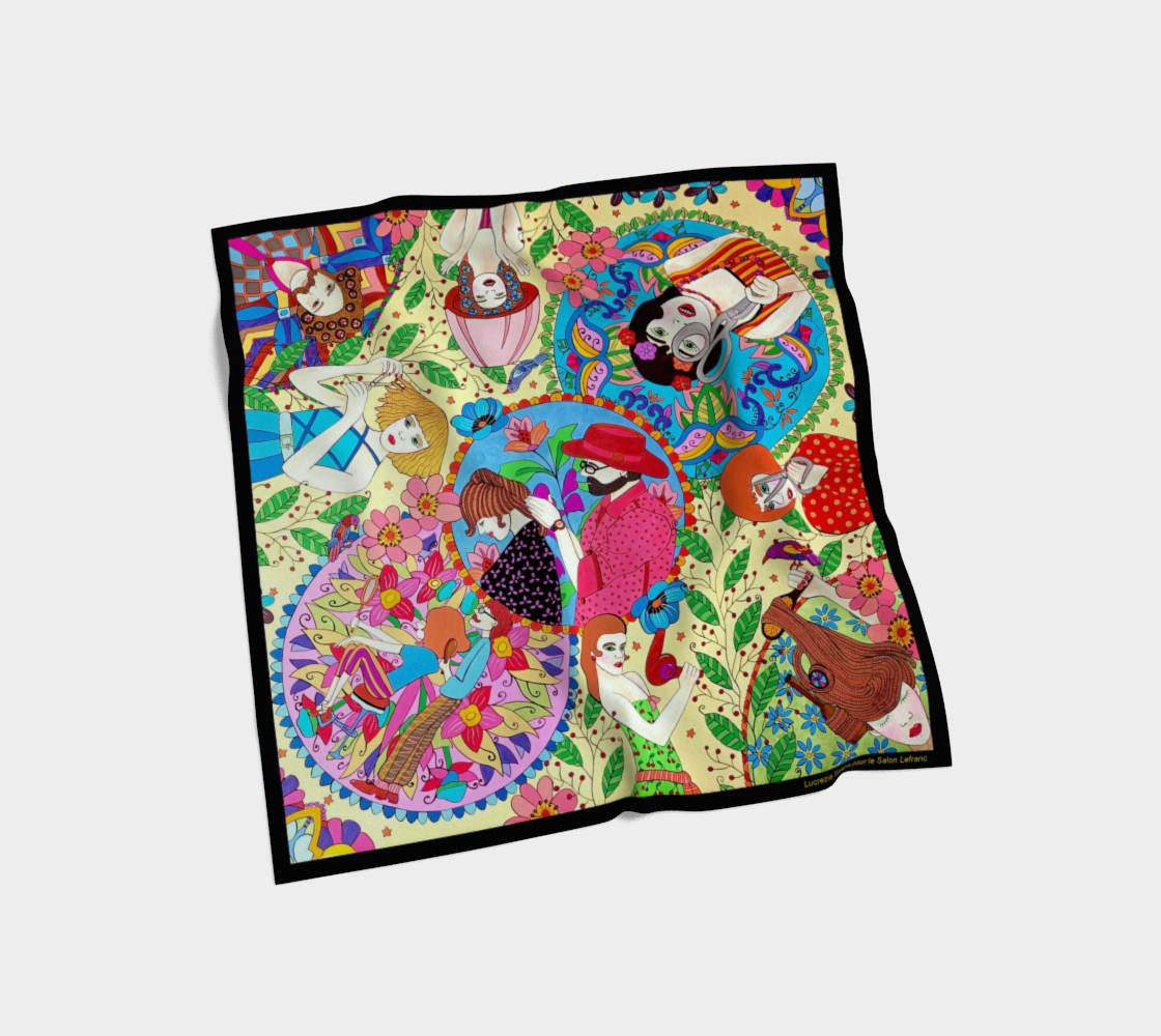 Foulard en soie *Salon Lefranc*