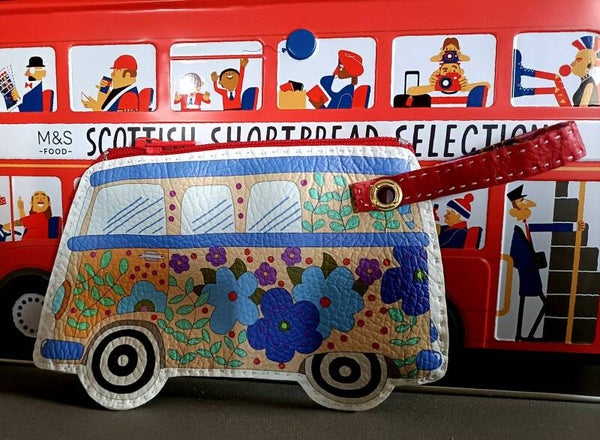 Combi Bleu et Ocre avec anse rouge