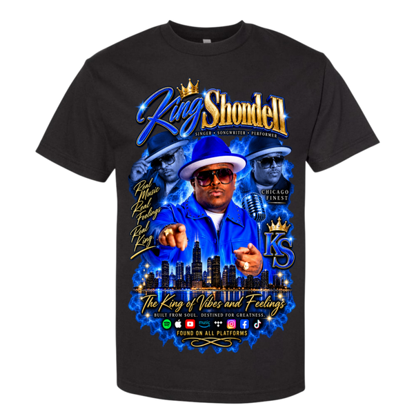 King Shondell full size printed tshirt