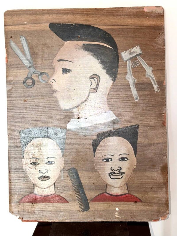 260609 - African Traditional Barbershop Sign from Togo