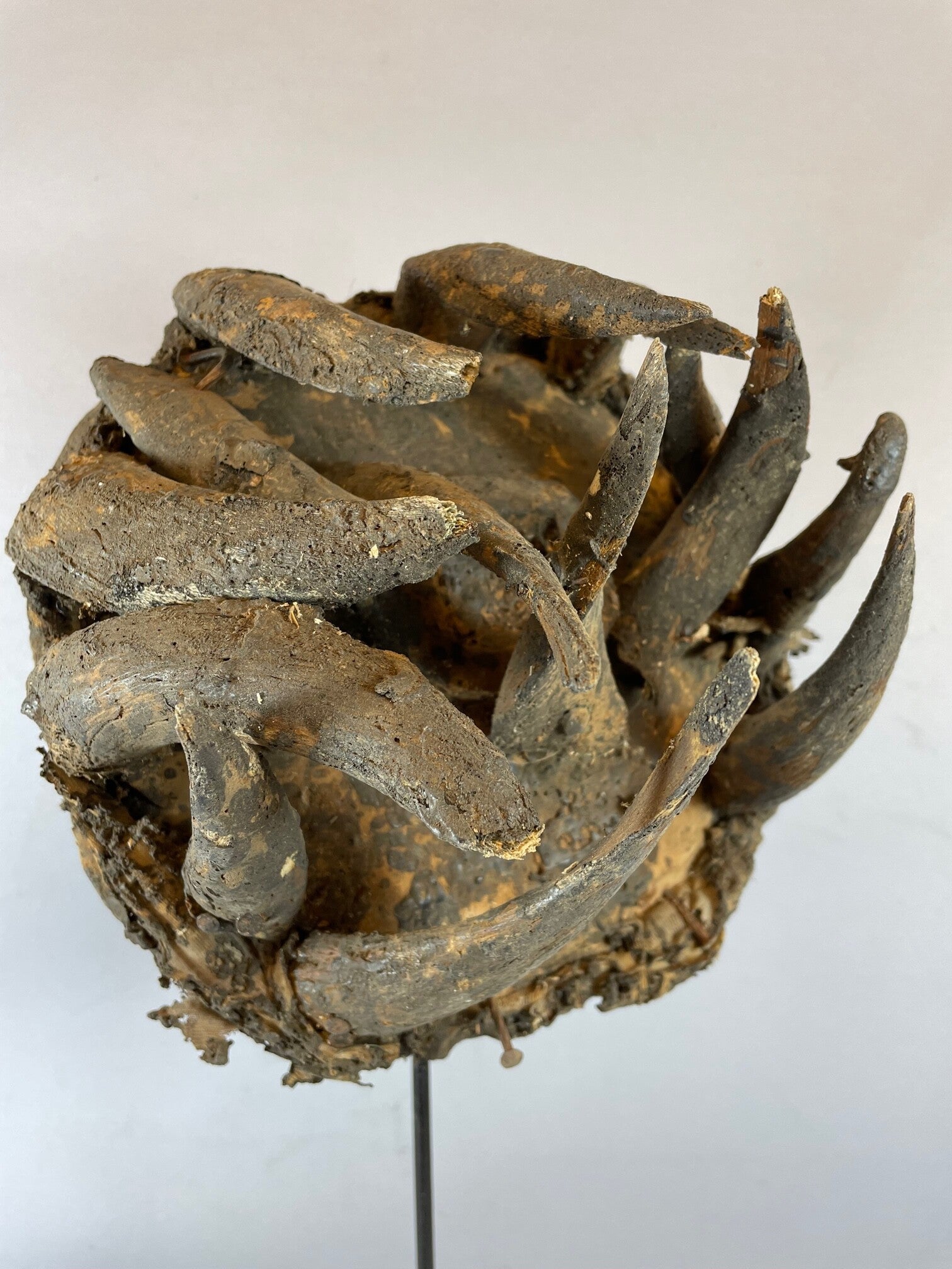 230250 - Rare & Old African Gela Guere Warrior Horn mask - Iv. Coast