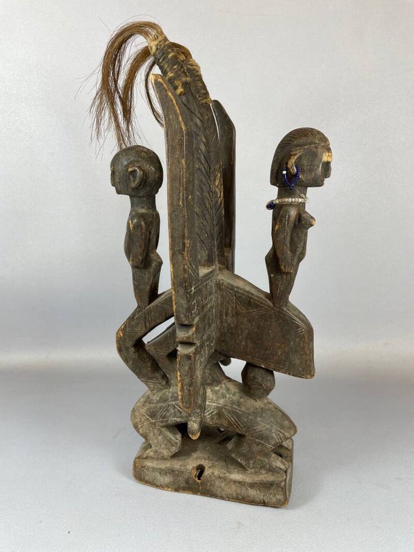 210532 - Old Tribal used African Ci Wara Headdress - Mali.