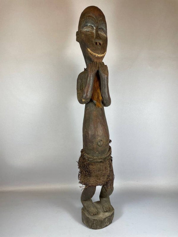 210526 - Tribal used African Bulu Ngboke statue - Iv. Coast.