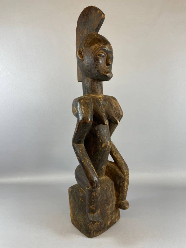 210839 - Old & Tribal used African Fang statue - Gabon.